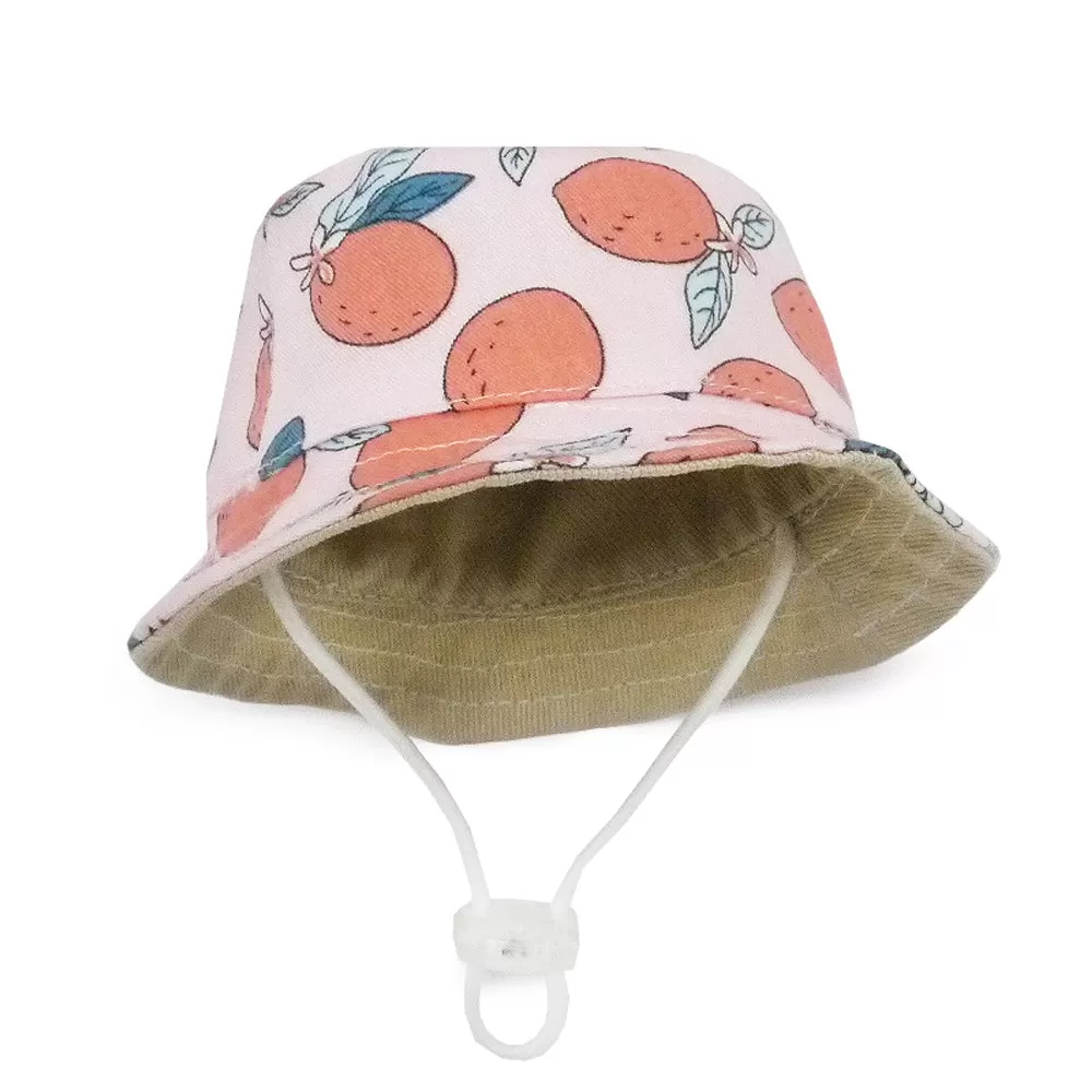 Pink Lemon Bucket Dog Hat