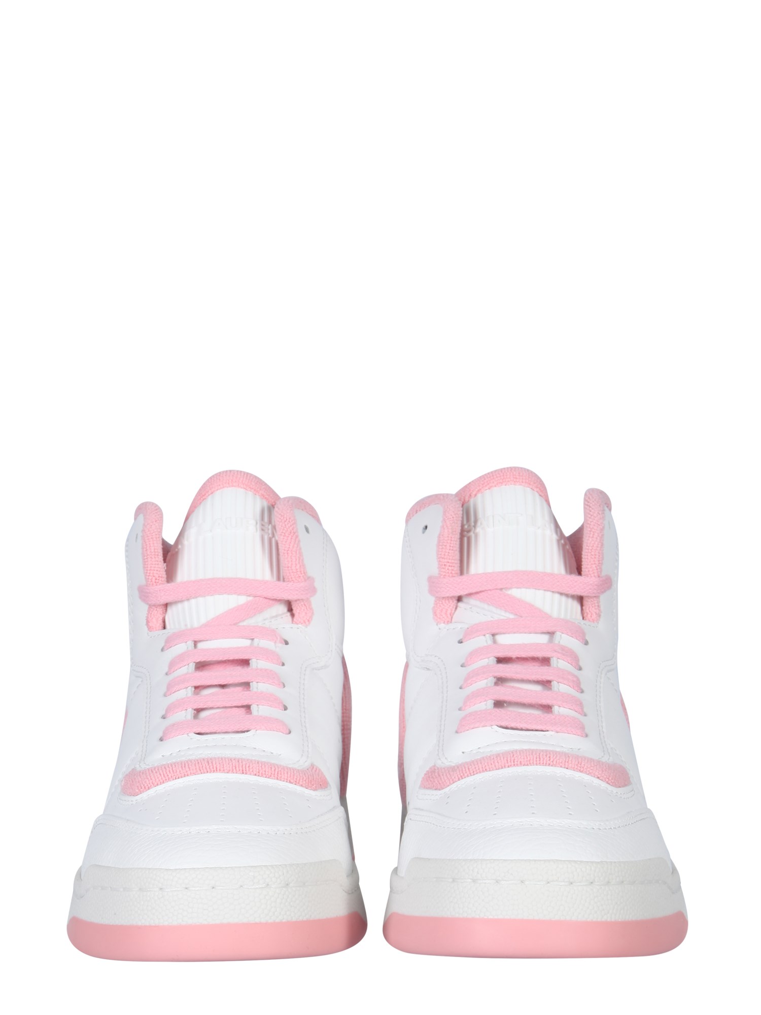 SAINT LAURENT    HIGH SL/80 LEATHER SNEAKERS