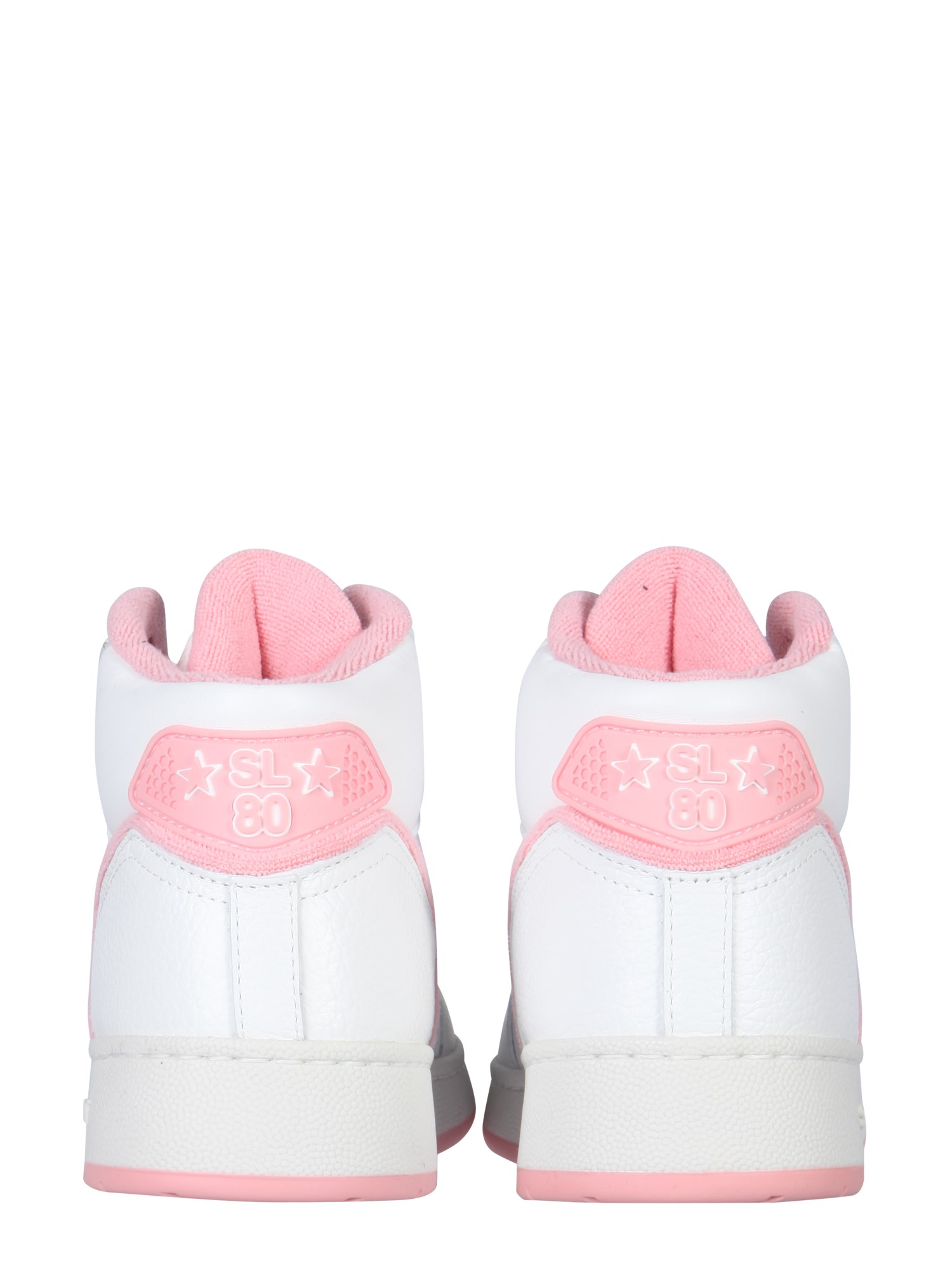 SAINT LAURENT    HIGH SL/80 LEATHER SNEAKERS