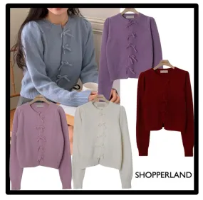 SHOPPERLAND  |Casual Style Logo Cardigans