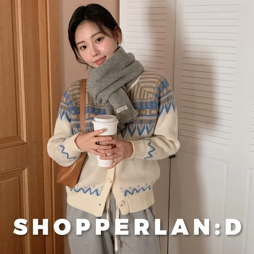 SHOPPERLAND  |Casual Style Wool Long Sleeves Medium Office Style