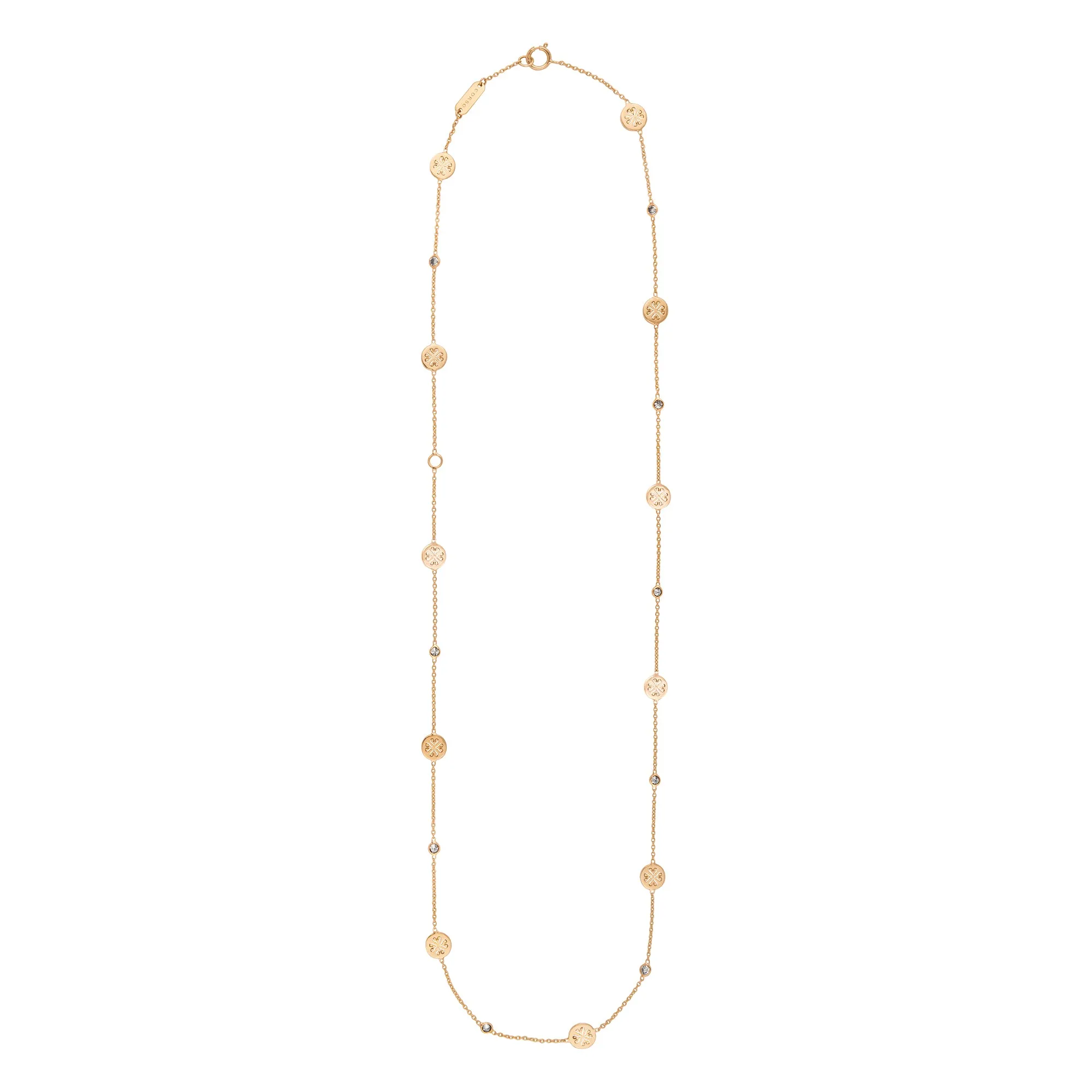 Signature Classic Necklace, Diamonds, Mid-Length