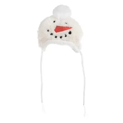 Snowman Wool Beanie Dog Hat