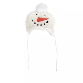 Snowman Wool Beanie Dog Hat