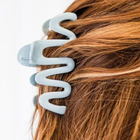 Spiral Style Hair Clip, Sky Blue