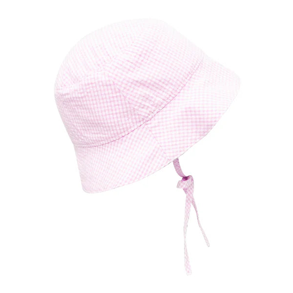 Sunhat - Lt. Pink Mini Seersucker