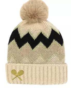 Tennis Love Fuzzy Pom Pom Beanie | Various