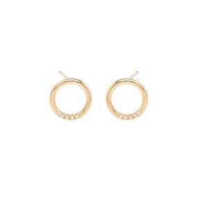 Thick Circle Stud Earrings