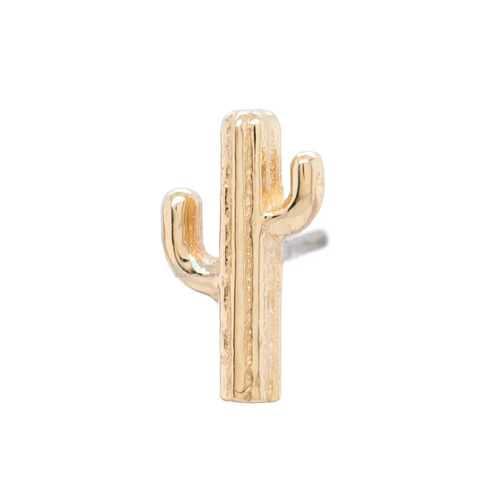 threadless: Cactus Pin in Gold