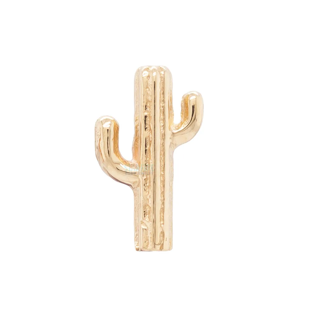 threadless: Cactus Pin in Gold