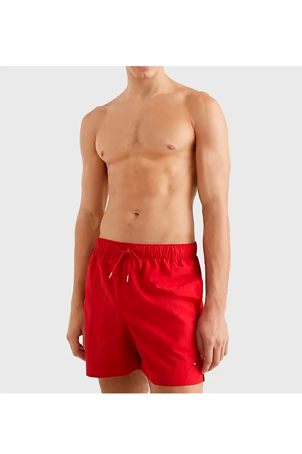 Tommy Hilfiger Swim Shorts Mid-Length Red