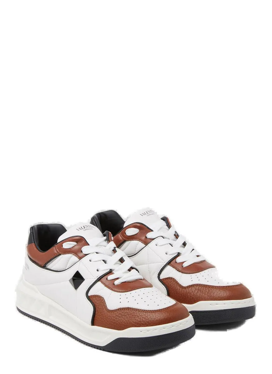 Valentino Garavani One Stud Panelled Sneakers