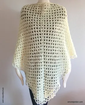 Vintage: Fuzzy Crochet Wrap