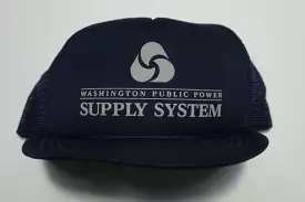 Washington Public Power Supply Vintage Foam Mesh 80s Adjustable Back Snapback Hat