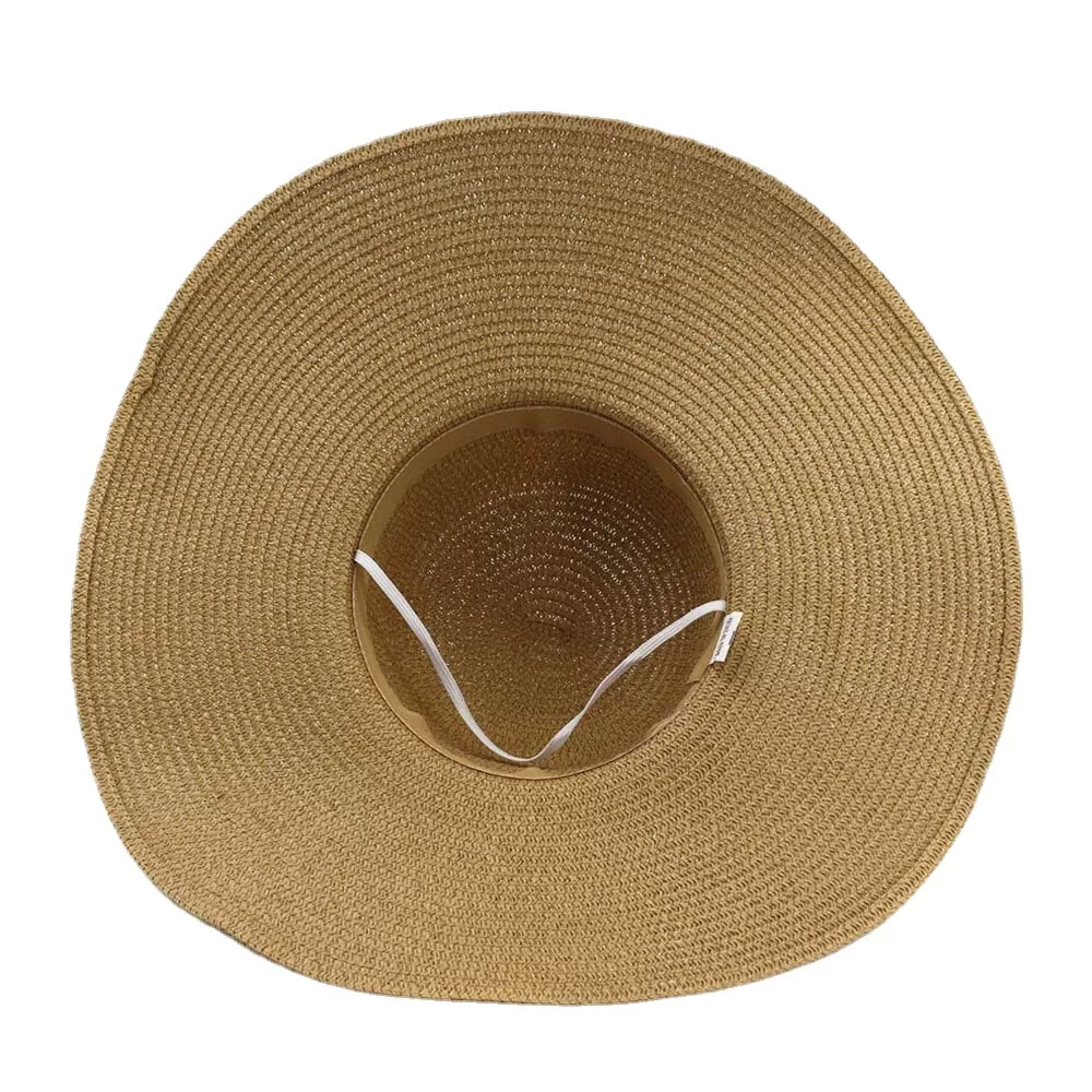 Women Sunscreen Vacation Beach Wild Brim Sun Hat Elegant Stylish Bowknot Straw Hat