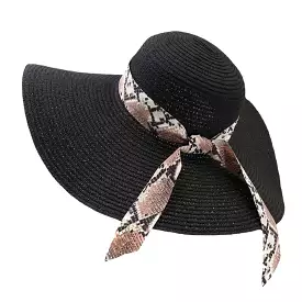 Women Sunscreen Vacation Beach Wild Brim Sun Hat Elegant Stylish Bowknot Straw Hat