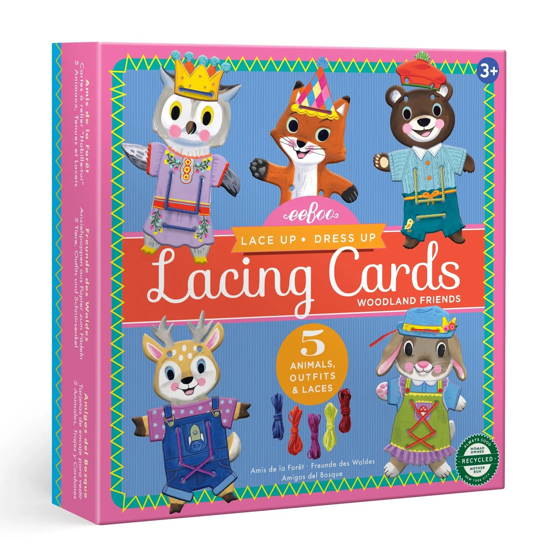 Woodland Friends Dress Up Lacing Card