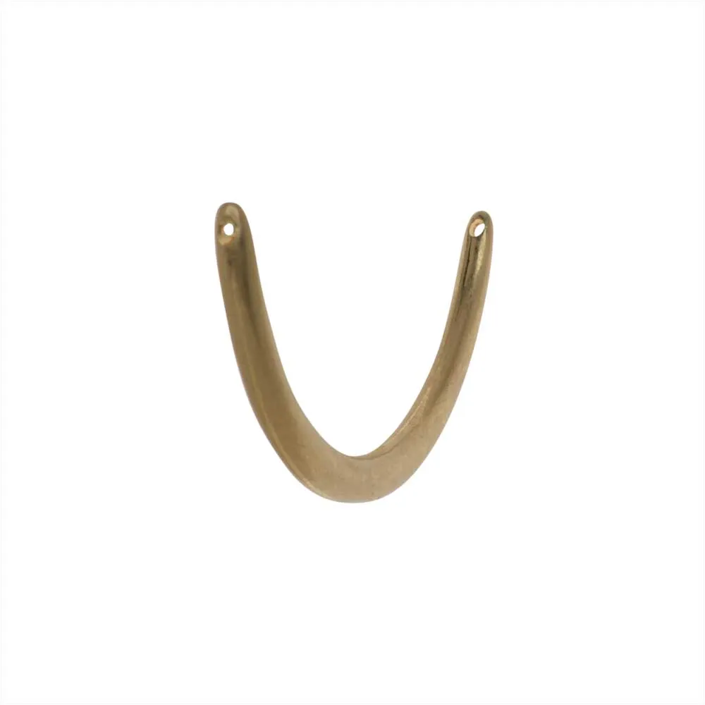 Zola Elements Pendant Link, Crescent Focal 43x20mm, Satin Gold Tone (1 Piece)